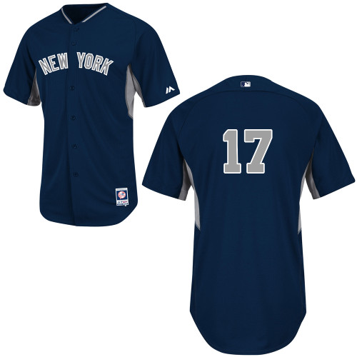 Brendan Ryan #17 MLB Jersey-New York Yankees Men's Authentic 2014 Navy Cool Base BP Baseball Jersey